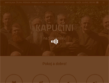Tablet Screenshot of kapucini.sk